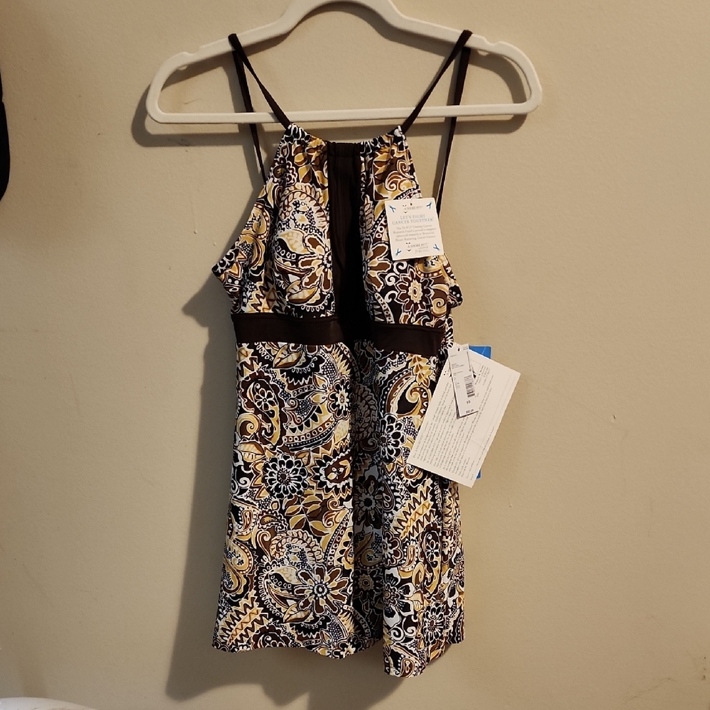 Paisley Print Swim Dress